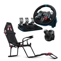 在飛比找PChome24h購物優惠-Logitech G29賽車方向盤+NEXT LEVEL F