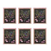 16pcs Scratch Paper Scratching Drawing Painting Papers Painting Papers Creative
