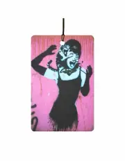 Banksy Audrey Hepburn Cat Attack Car Air Freshener