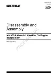Caterpillar MH3059 Material Handler C9 Engine Suppl Disass Assemb Service Manual