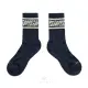 【HOWDE LAB】Classic Socks Dark Blue Daily 深藍色 老花紋 銀離子 抗菌纖維 除臭襪 中高筒襪 男女款