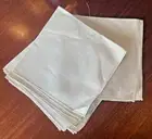 Set of 6 Pure Irish Linen Dinner Napkins in Ecru from 1950's
