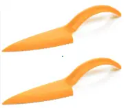 Tupperware Cake Pie Cut N Serve - Set of 2 Servers Slicers Spatulas Orange New