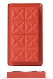 Kithonrs 2 Pack Chocolate Moulds, Chocolate Bar Molds, Large and Thick Silicone Chocolate Mold, Deep Chocolate Bar Mould, Chocolate Candy Bar Mold, Kitchen Baking Mould (Model 4)