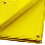 8 x 10 Ft Welding Blanket Gold Fiberglass Blanket Portable Fiberglass Fire Retardant Blanket Welding Mat Welding Fireproof Thermal Resistant Insulation With Carry