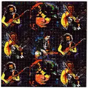 The Doors Jim Morrison Hendrix Jerry Garcia Blotter Art Perforated Paper 7.5"