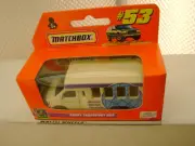 1999 MATCHBOX SUPERFAST #53 CHEVY TRANSPORT BUS METRO MOTEL SHUTTLE NEW IN BOX