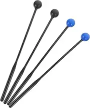 GALPADA 4-piece Child-friendly Drumsticks Marimba Tongue Drum Mallets Comfortable Grip for Beginners