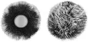 Geekria for Creators Furry Windscreen Compatible with BOYA Omic Wireless Mic, Mic DeadCat Wind Cover Muff, Fluff Cover Windshield, Wind Noise Reduction (Grey / 2 Pack)
