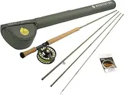 Redington Fly Fishing Field Kit, Fly Rod and Reel Combo, Fly Line, Carrying Case