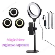 8‘’ Dimmable LED Ring Light Selfie Tripod Stand Kit 40cm High w/ Phone Mount