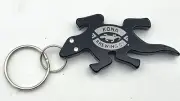 Kona Brewing Company Gecko Bottle Opener / Keychain - Black Aluminum - NEW
