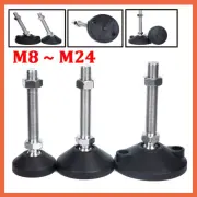 Levelling Height Adjustable Machine Furniture Feet M8 - M24 Screw With Lock Nut