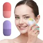 Ice Facial Cube Massager Ice Roller to Depuff Sculpt Face Pink Shrink Poress