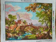 Printed needlepoint tapestry Canvas Only inch Inches il ponte Krainer