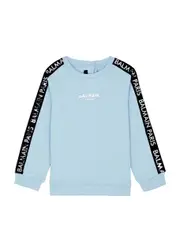 Balmain Kids Logo-print Cotton Sweatshirt (12-36 Months) - Blue Light - 24 Months (24 Months) 24 MONTHS (24 months)