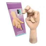 Art Alternative 12" Left Hand Articulated Wooden Art Mannequin Drawing Aid