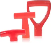 3pcs Ergonomic Garden Shovel Handle Non Slip Durable Grip Handles for Spade and Trowel Easy Installation Stable Tools Accessories