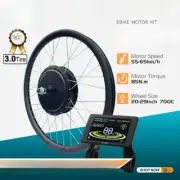 48V 2000W MTB E-Bike Conversion Kit 20-29'' 700C 3Tire Rear Rotate Hub Motor Kit