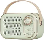 NEVKA Bluetooth Speaker, Portable Mini Speaker with HiFi Sound Quality, Retro Style Wireless Bluetooth Speaker,Speaker for Indoor,Outdoor, Car,Cafe,Travel (Green)