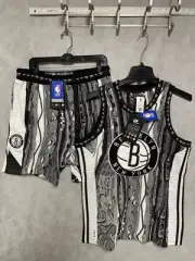 NWT Coogi Sweater Set L NBA Protege Brooklyn Nets Top Vest Shorts 2 Pcs 3D Knit