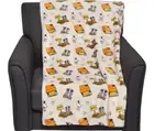 Peanuts Snoopy and Boo Pumpkin Patch Orange Berkshire Blanket Fleece Throw NWT