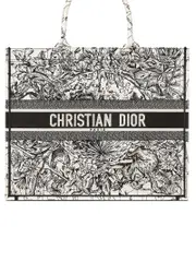 Dior Book Tote in Latte Multicolour Dior Zodiac Embroidery