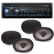 Alpine UTE-73BT Bluetooth Receiver with 6x9" Coax Speakers