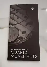 Patek Philippe Quartz Movement Watch Instruction Booklet Cal. E15, E23-250 *NEW