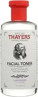 Thayers Alcohol-Free Witch Hazel with Organic Aloe Vera Formula Toner, Lavender 12 oz (Pack of 2)