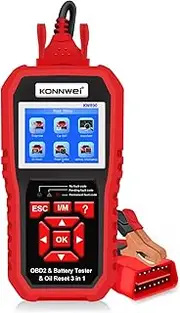 Labymos KW890 Professional OBDII Scanner Auto Code Reader Car Scanner+Battery Tester+Special Oil Reset Function Scan Tool for OBD II Cars After 1996(Original)