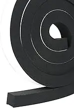 Window Foam Seal Strip, 4 Meters Waterproof Noise Reduction Self Adhesive Door Neoprene Sealing Strip, Insulated Weather Resistant Foam Tape for Cabinet Furniture (25 x 10mm)