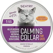 Sentry Cat Calming Collar, Clinically Proven to Reduce Stress-Related Behaviors, Purple, 1 Count (Pack of 1)