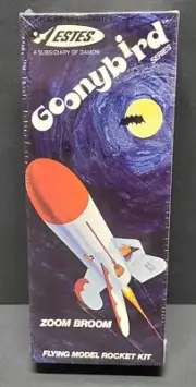 Estes Zoom Broom Flying Model Rocket Kit Goonybird Model Rocket New Sealed