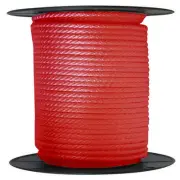 ANCHOR ROPE DOCK LINE 5/8" X 100' BRAIDED 100% NYLON RED MADE IN USA