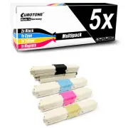 5x Eurotone Toner for OKI C-332-DN MC-363-DN