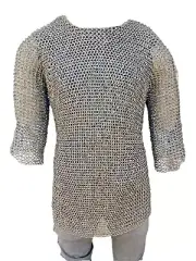 Viking combat maille shirt,9mm ring with solid ring, medieval chainmail shirt