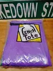 Purple & Green Lunch Tote Cooler Bag. Insulated. New!