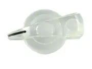 (6) Clear Chicken Head Guitar/Amplifier/Pedal Knobs 6mm Split Shaft P-K700CL