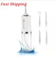 Portable Smart Electric Oral Irrigator Water Flosser 4 Jets 3 Modes Rechargeable