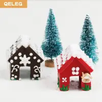 在飛比找蝦皮購物優惠-Qeleg聖誕系列不銹鋼迷你屋模具糖霜餅乾切割模具薑餅屋模具