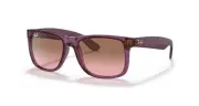 Ray Ban Justin RB4165 659514 54-16 Transparent Violet Pink & Brown Gradient