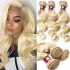 613 Body Wave Human Hair Light Blonde #613 Bundles Body Wave Human hair 5pcs 12"