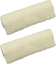 WeiLaiKeQi Washable Armrest Cushion Set for Adults in Office Settings, Dark White, as described