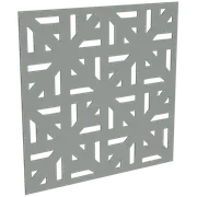 ProtectorAl 300-1200w x 300-1200h Palladium Silver Mosaic Unframed Solid Aluminium Decorative Panel