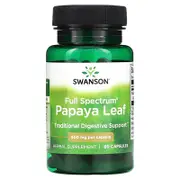 Swanson, Full Spectrum Papaya Leaf, 400 mg, 60 Capsules