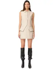[Curaae by Elliatt] Malia Vegan Leather Vest in Clay