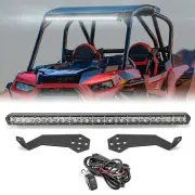 WSAYS 31" Signal LED Light Bar Roof Mounts Wire For Polaris RZR XP 1000 Turbo