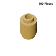 Part 3062 Round Brick 1X1 Tan Building Pieces BULK LOT Bricks Lot of 100 PCS