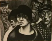 The Crowd : Mabel Dwight : 1931 : Archival Quality Art Print
